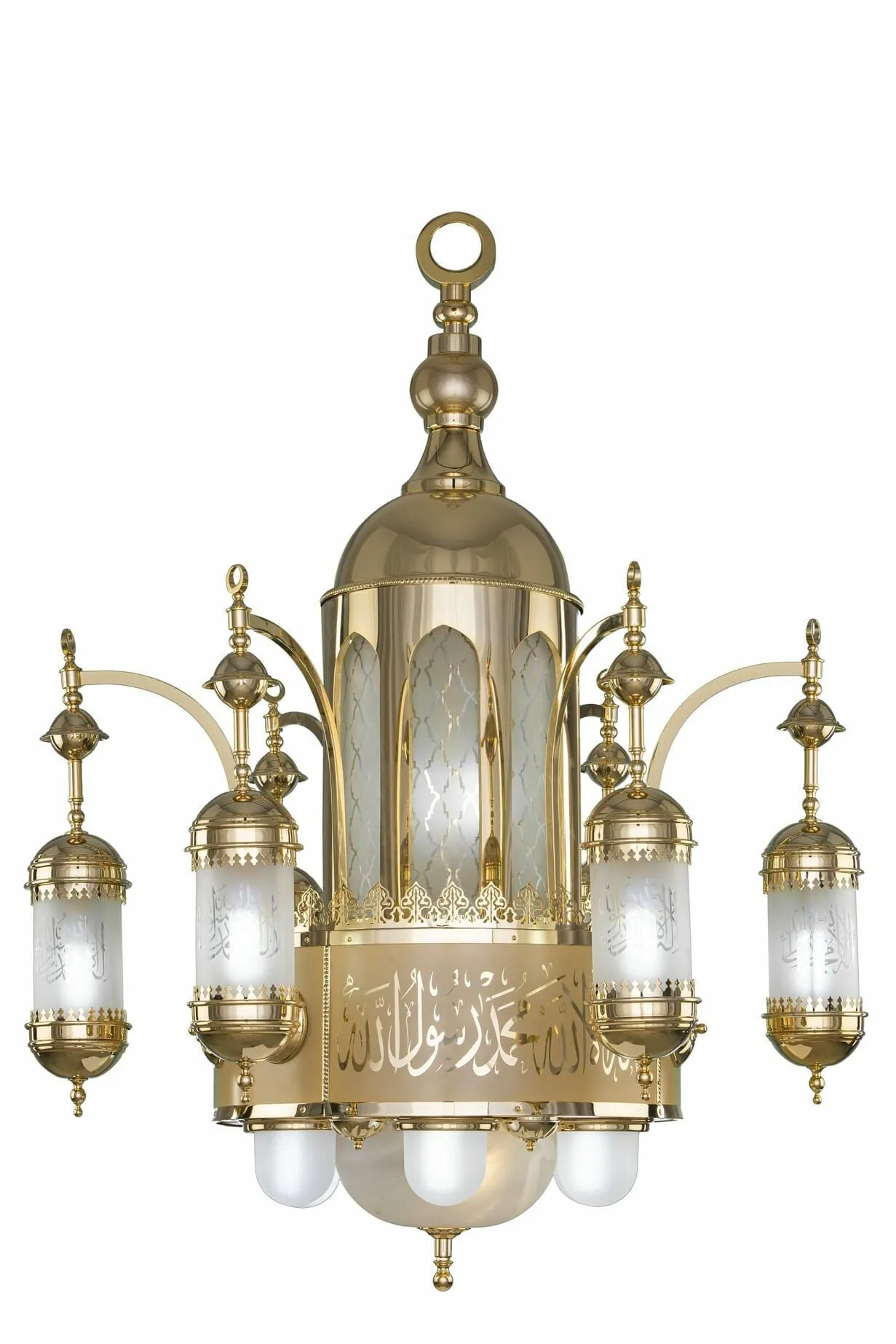 Chandelier S.zaib 120cm Gold Without Crystal 16 Bulb