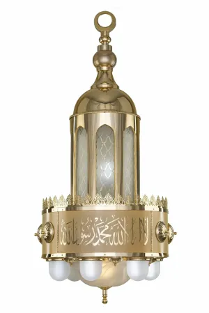 Chandelier S.zaib Di 60cm Gold Without Crystal  10 Bulb