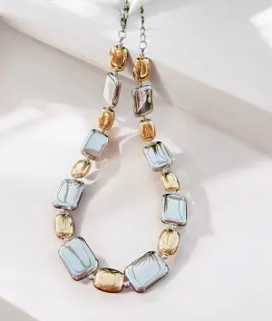Chunky Link Necklace Two Tone