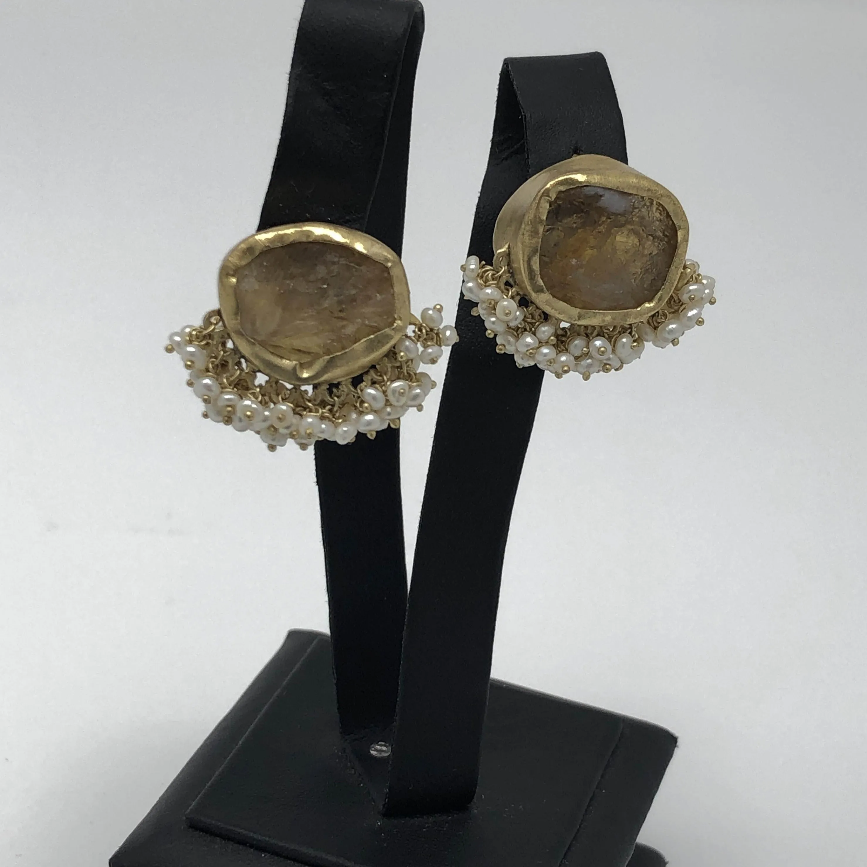 Citrine Stone Earrings