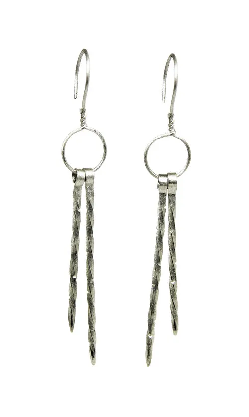Classic Double Spear Earrings by TEPLA