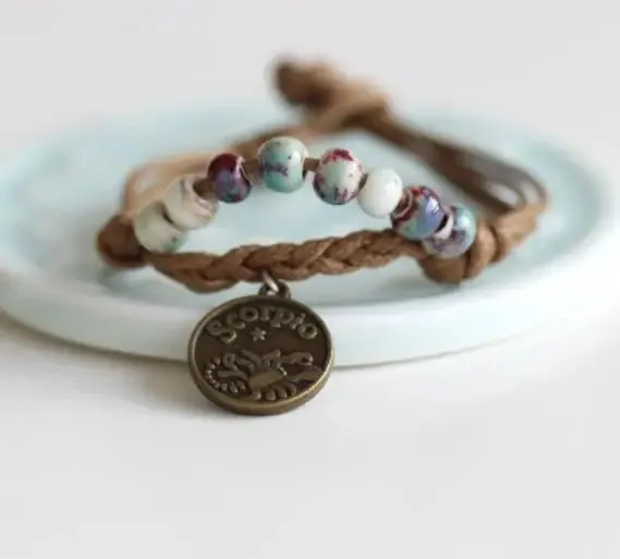 Constellations Ceramic hand made DIY Bracelets Artware Retro for womEN