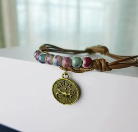 Constellations Ceramic hand made DIY Bracelets Artware Retro for womEN