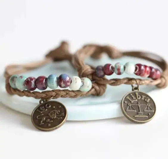 Constellations Ceramic hand made DIY Bracelets Artware Retro for womEN