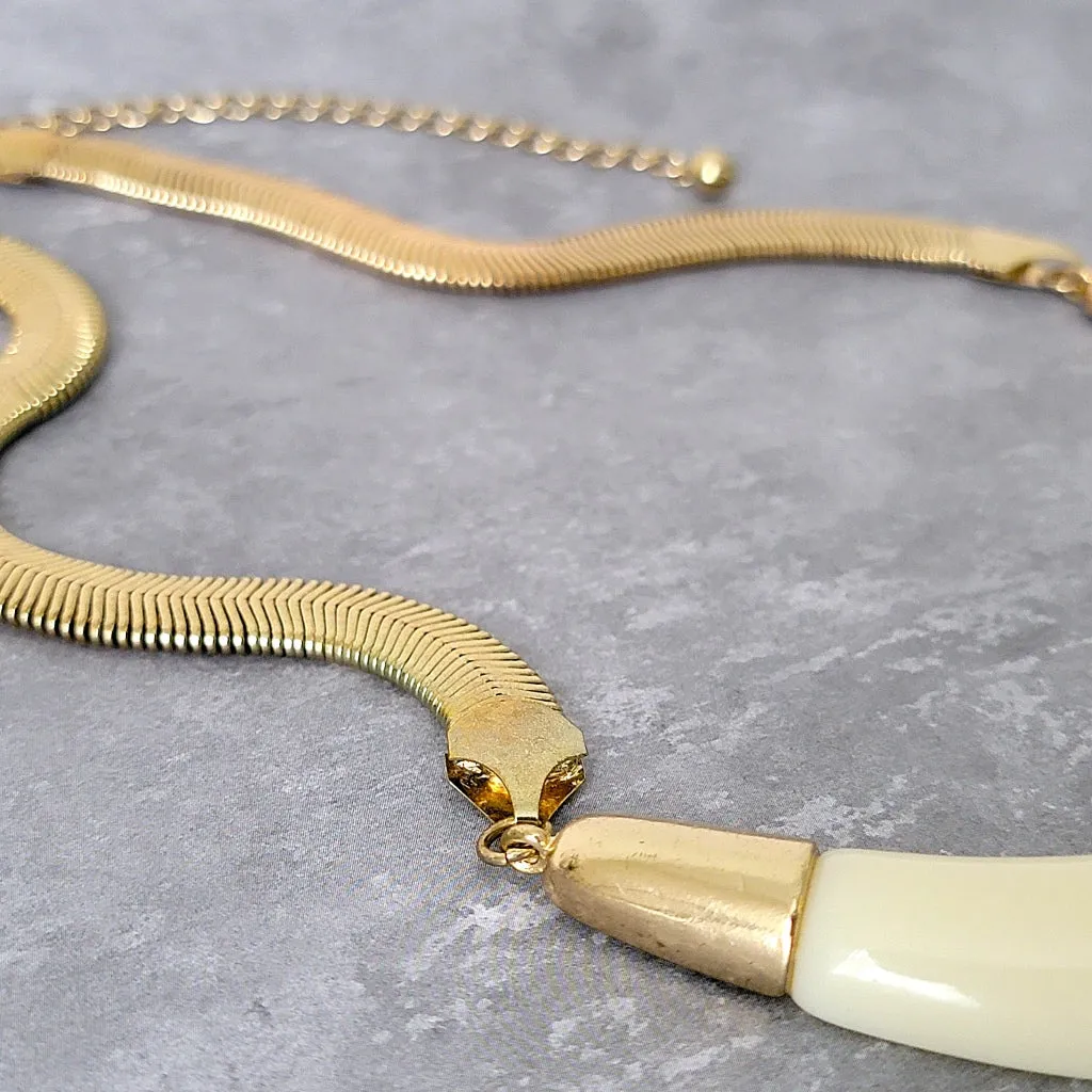 Cream Acrylic Statement Choker by Chico's