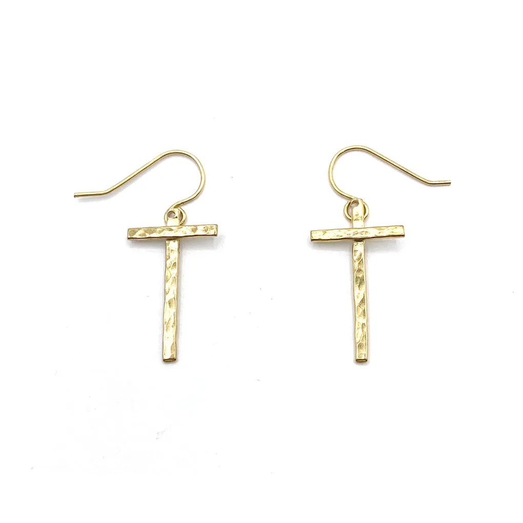 Cross Dangle Earrings