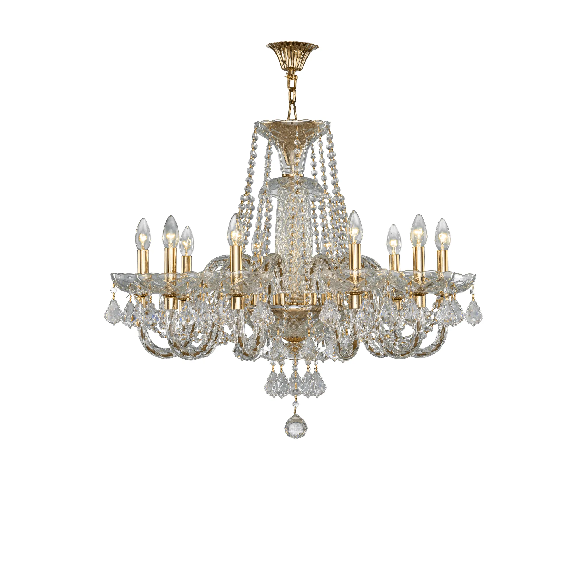 Crystal Chandelier 10 Bulbs
