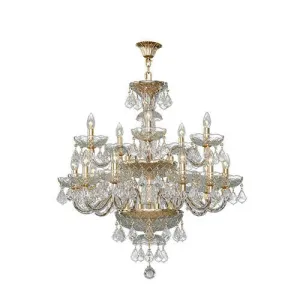 Crystal Chandelier Asfour 15 Bulbs