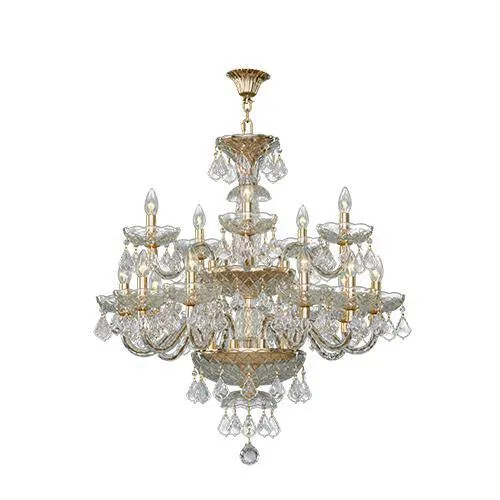 Crystal Chandelier Asfour 15 Bulbs