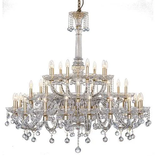 Crystal Chandelier Asfour  36 Bulbs Gold