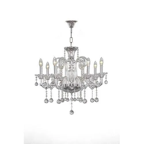 Crystal Chandeliers 8 Bulbs Chrome