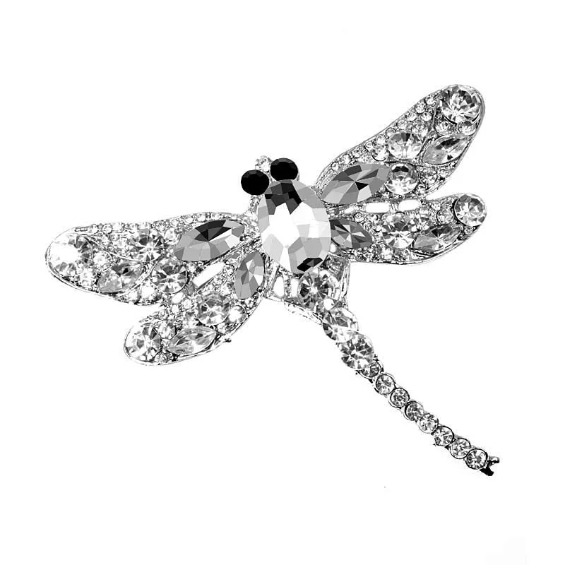 Crystal Vintage Dragonfly Broach for Women