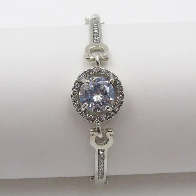 Cubic Zirconia Bracelet Bridesmaid Wedding Jewelry Gifts