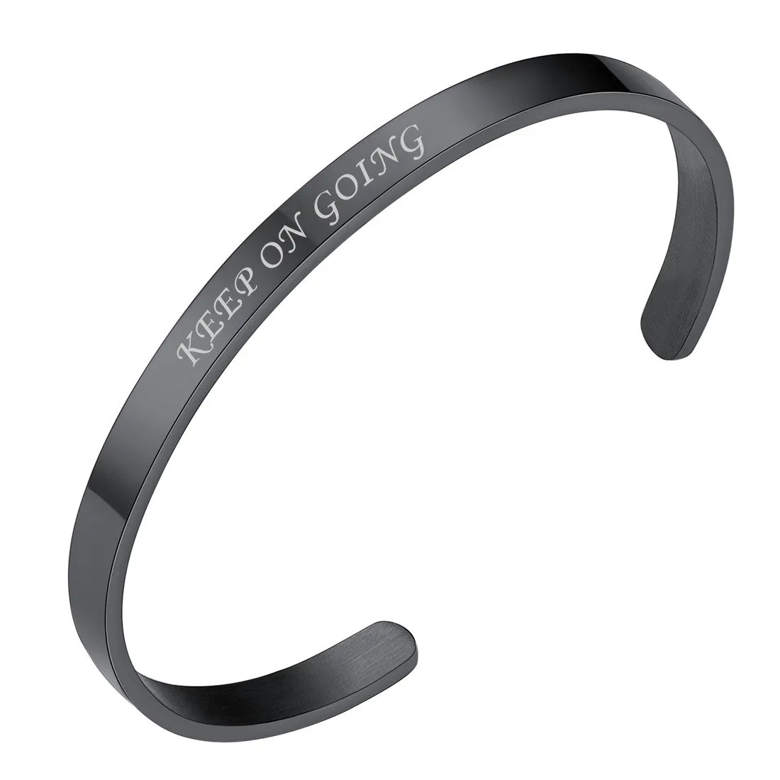 Custom Minimalist Engraved Cuff Bracelet