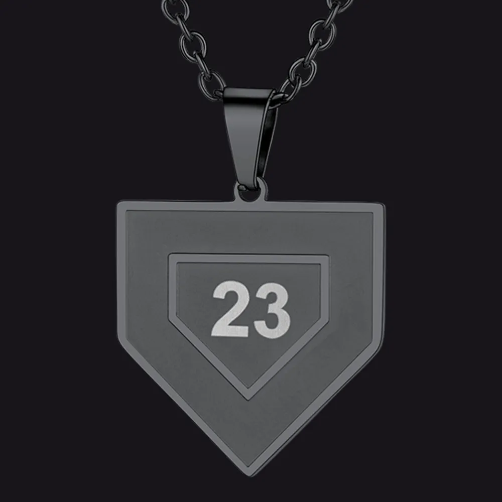 Custom Number Baseball Softball Necklace For Men Boys