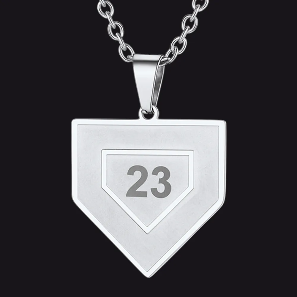 Custom Number Baseball Softball Necklace For Men Boys