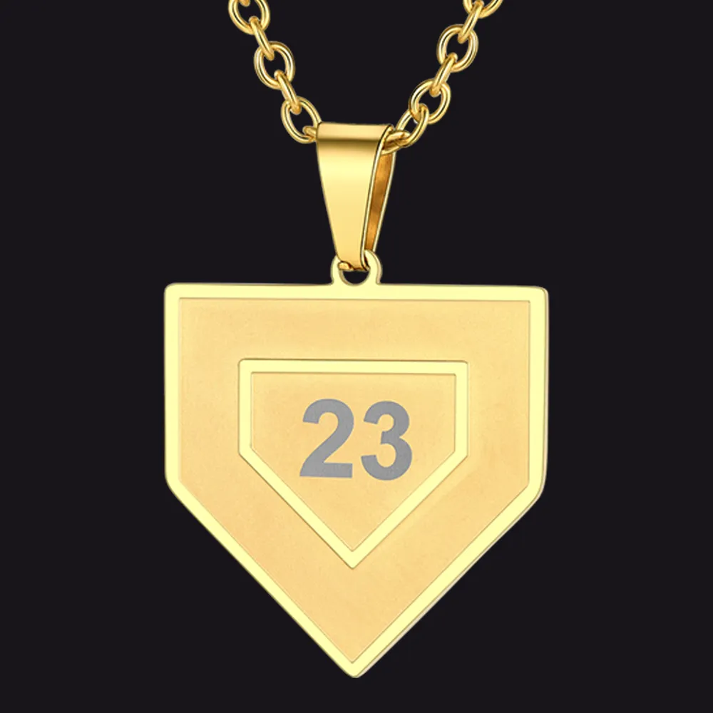 Custom Number Baseball Softball Necklace For Men Boys