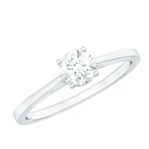 Dainty Moissanite Solitaire Promise Ring