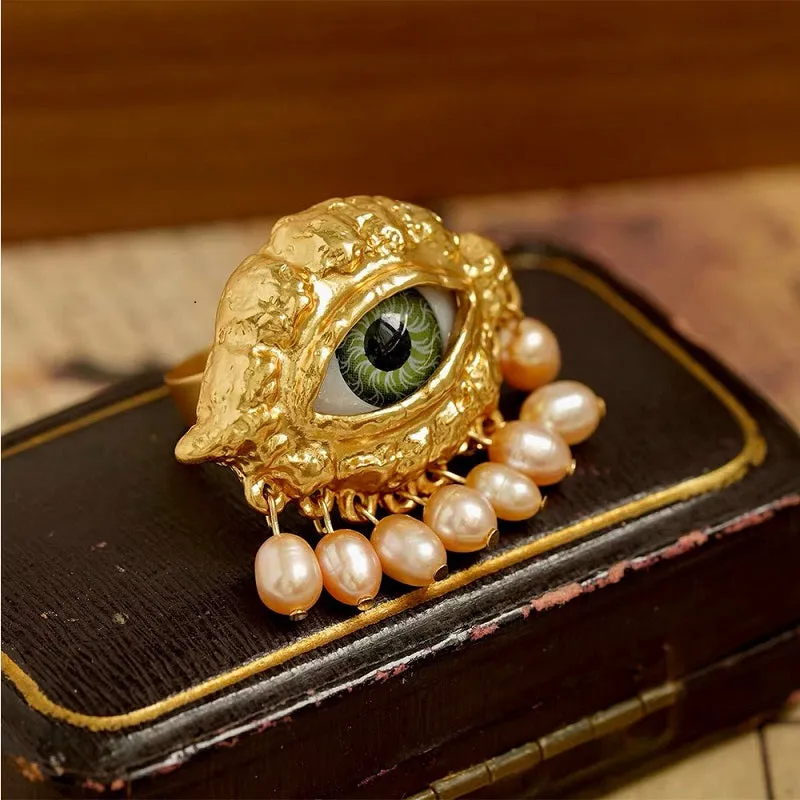 Devil's Eye Tassel Ring