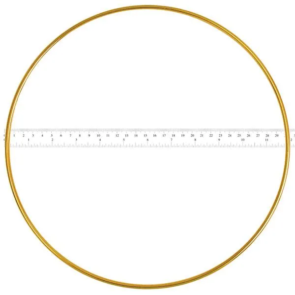 Dream Catcher Ring 12" Brass 25/pk