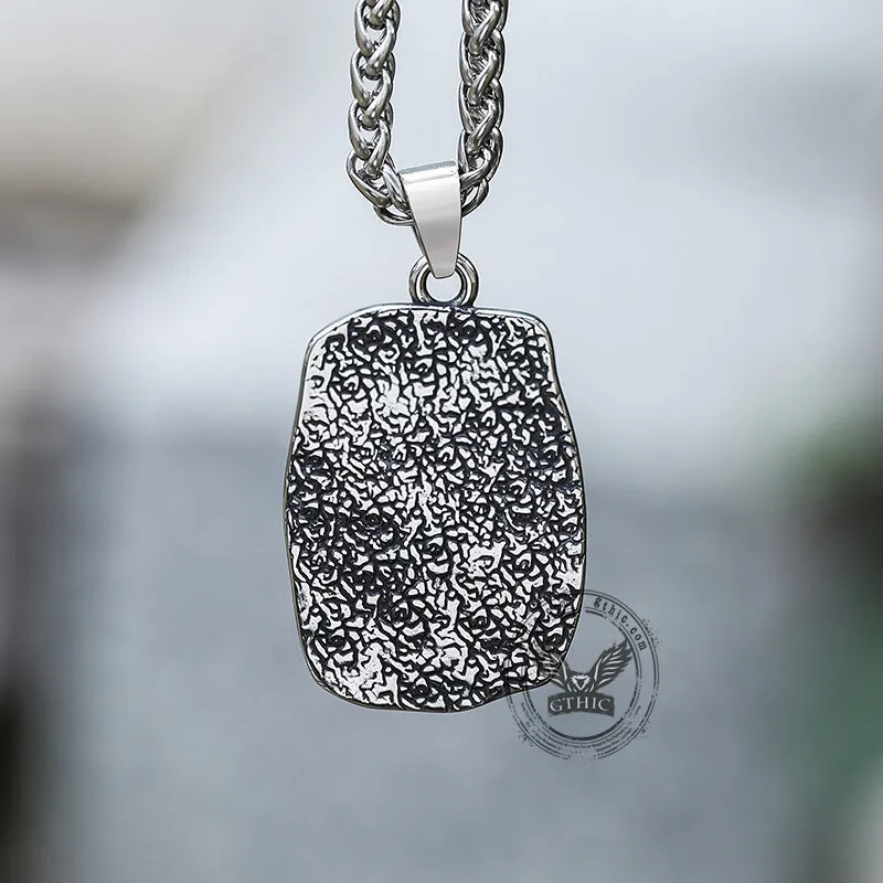 Egyptian Cat Bar Stainless Steel Pendant
