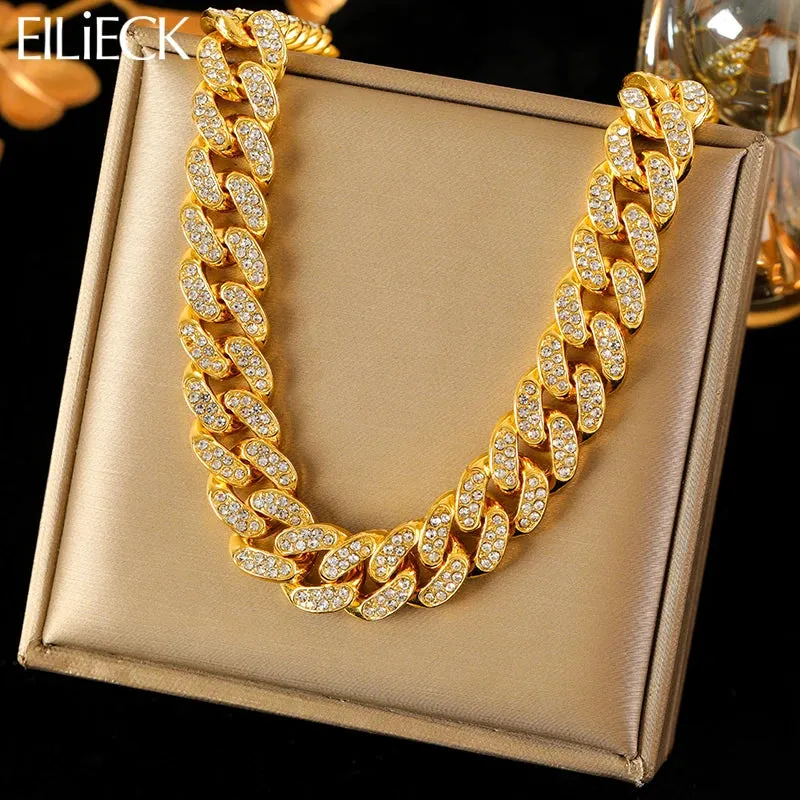 EILIECK 316L Stainless Steel Chain Necklaces