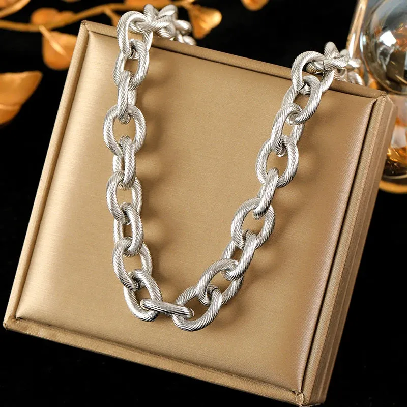 EILIECK 316L Stainless Steel Chain Necklaces