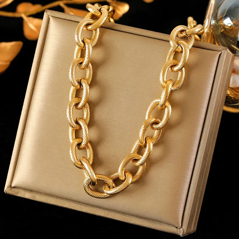 EILIECK 316L Stainless Steel Chain Necklaces