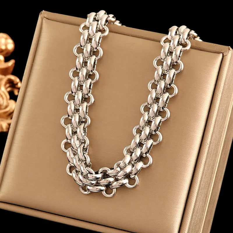 EILIECK 316L Stainless Steel Chain Necklaces
