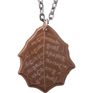 Elvish Copper Leaf of Fall Necklace