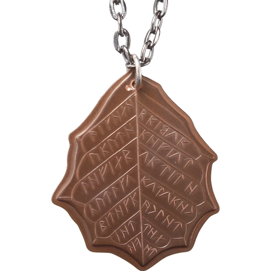 Elvish Copper Leaf of Fall Necklace