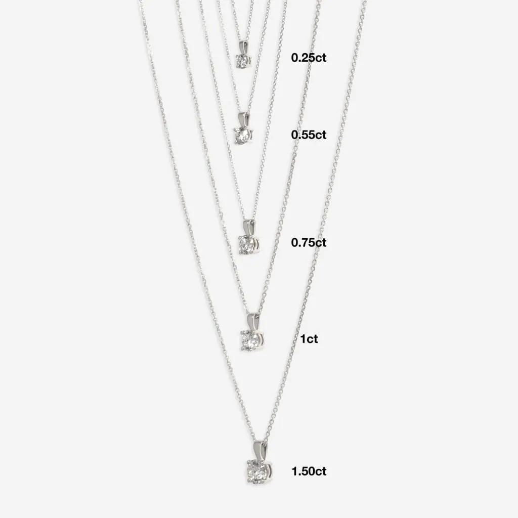 Eve - Lab Grown Diamond Necklace 0.75ct | 18ct Gold