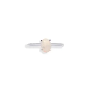 Exquisite Oval Ethiopian Opal Ring - Elegance in Every Glint