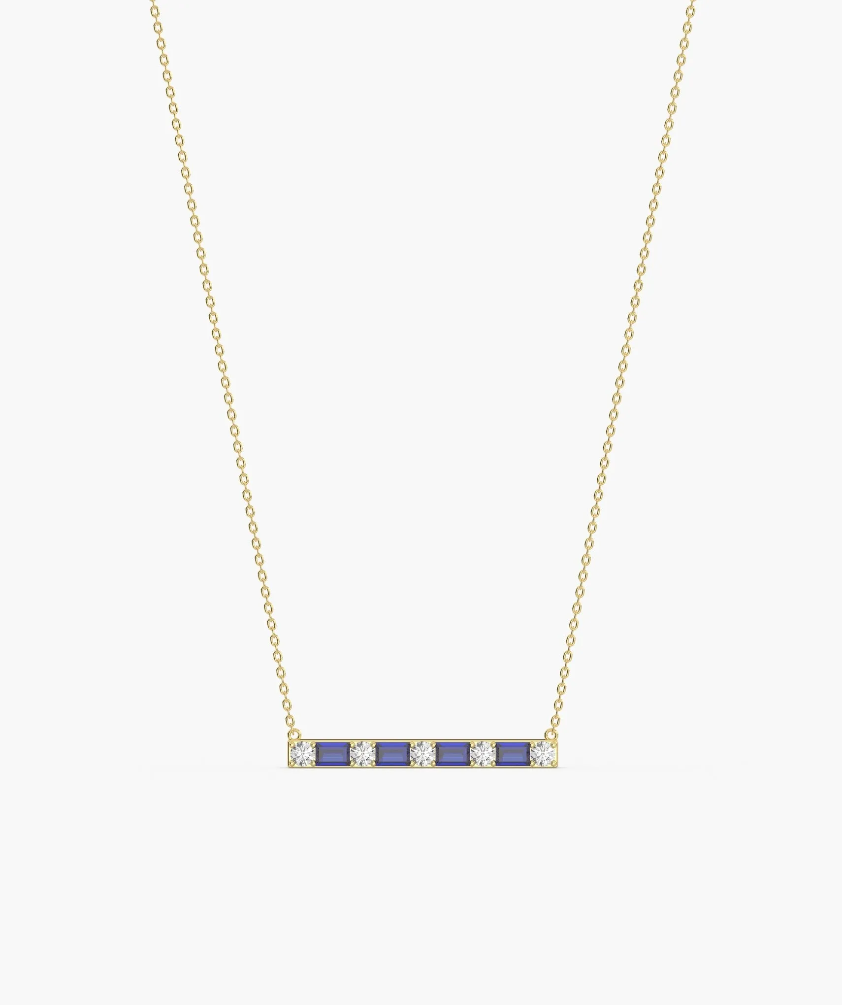 Fancy Bar Style Gold Necklace