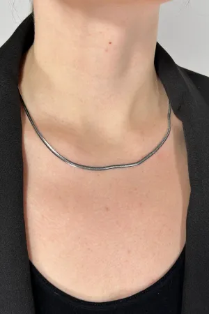 Flat Snake Chain - Silver