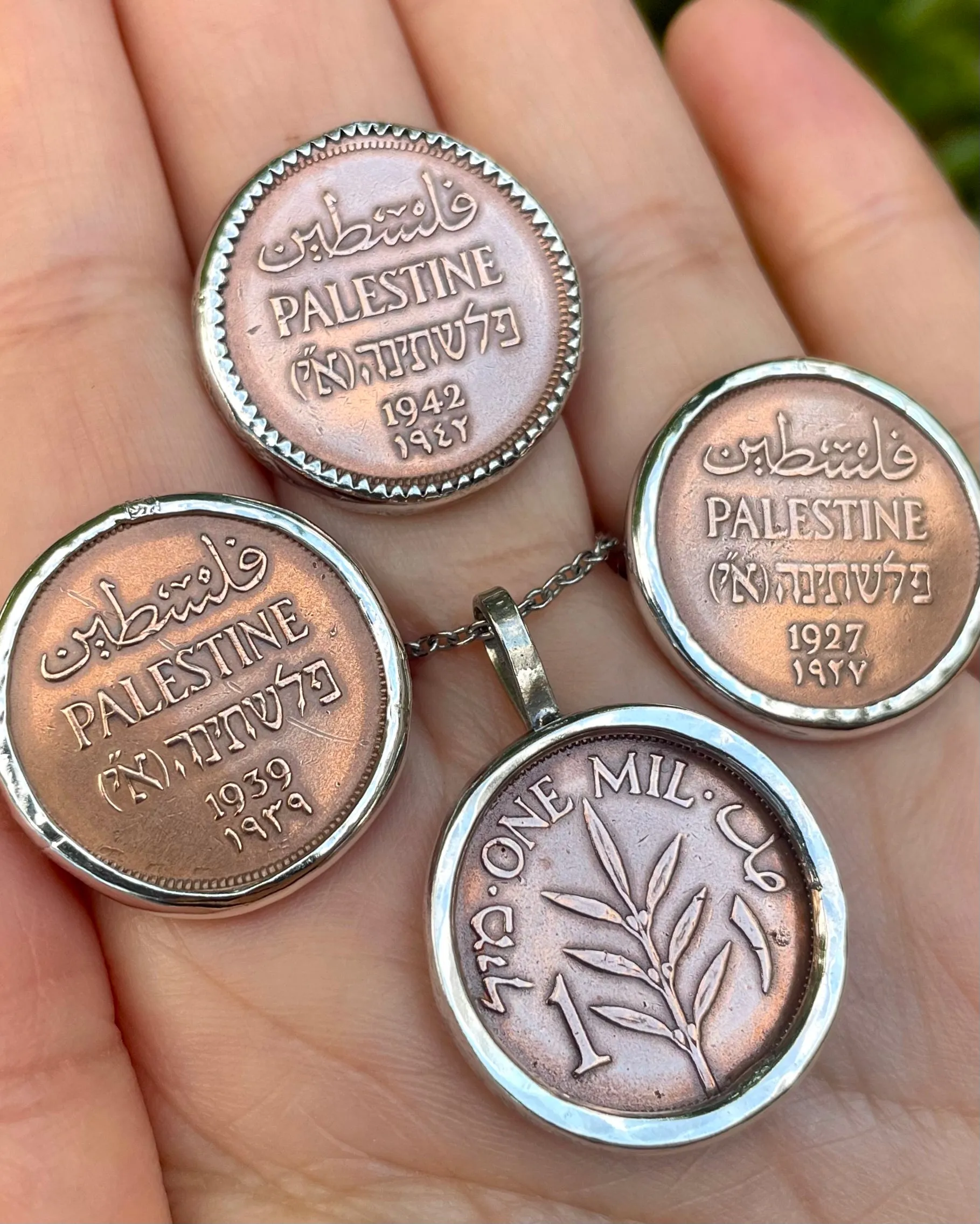 FULL SALE DONATED: Beautiful and Historic Palestine Coin Jewelry