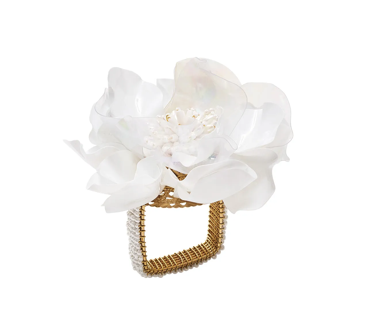 Gardenia Napkin Rings