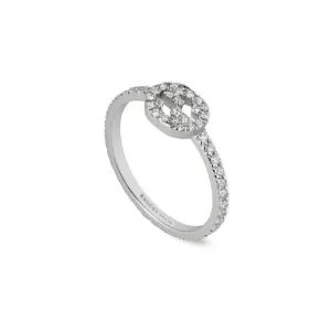 GC Interlocking 18ct White Gold Diamond Ring D