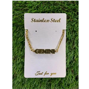 Gemini Zodiac Anklet