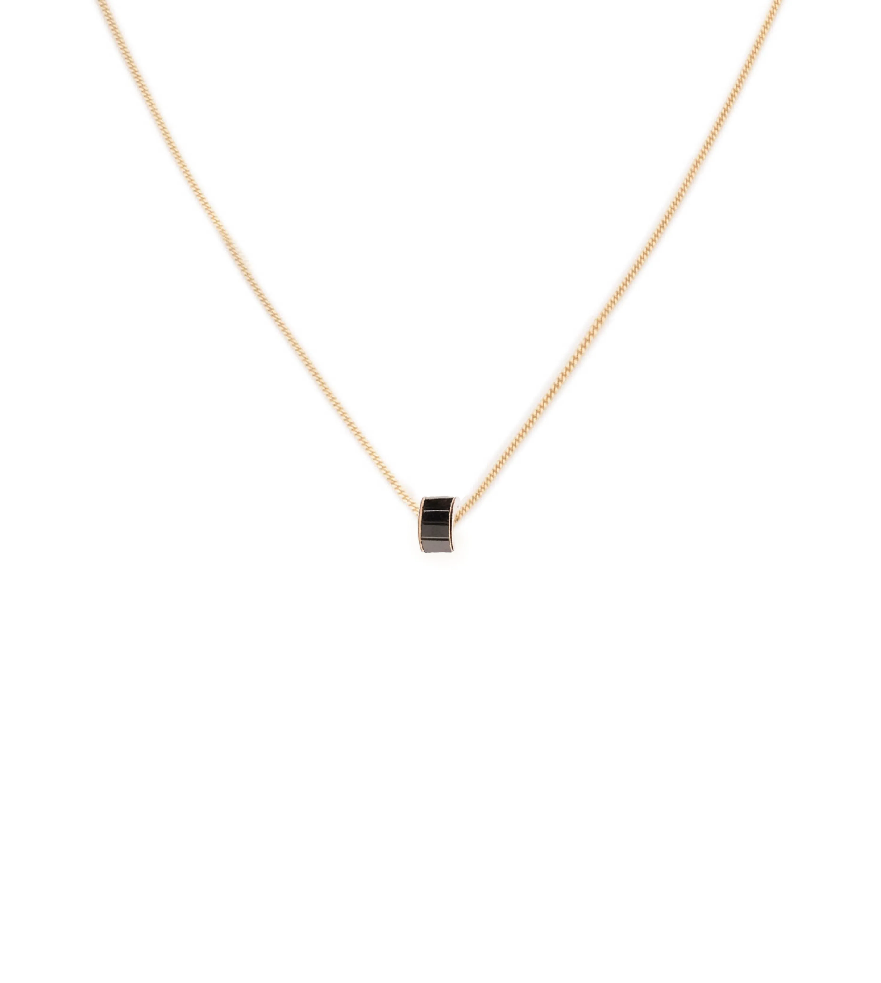 Gemstone Baguette Heart Beat : Fine Sleek Curb Chain