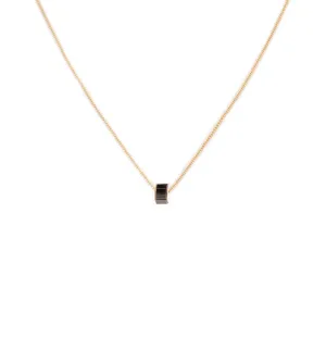 Gemstone Baguette Heart Beat : Fine Sleek Curb Chain