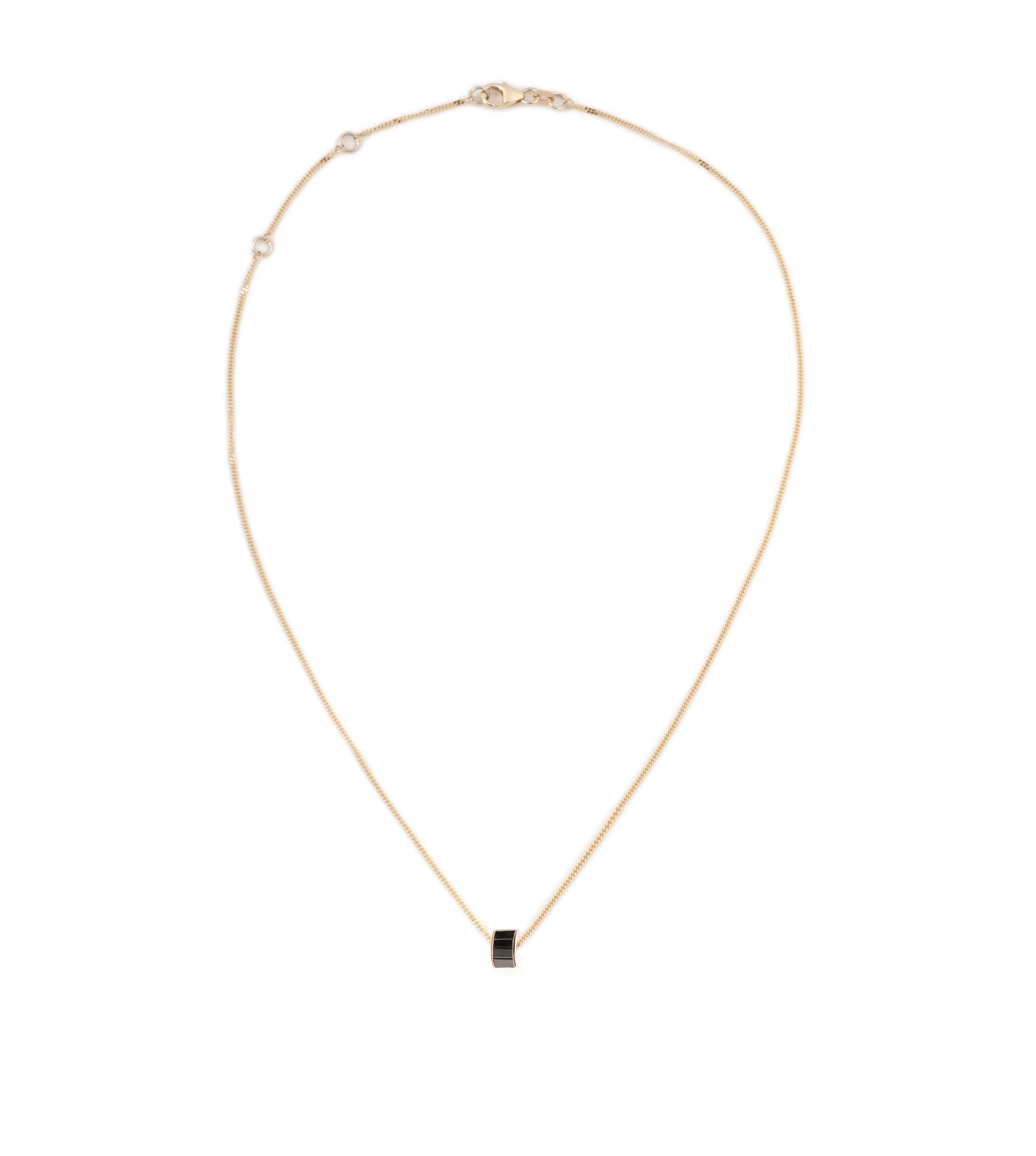 Gemstone Baguette Heart Beat : Fine Sleek Curb Chain