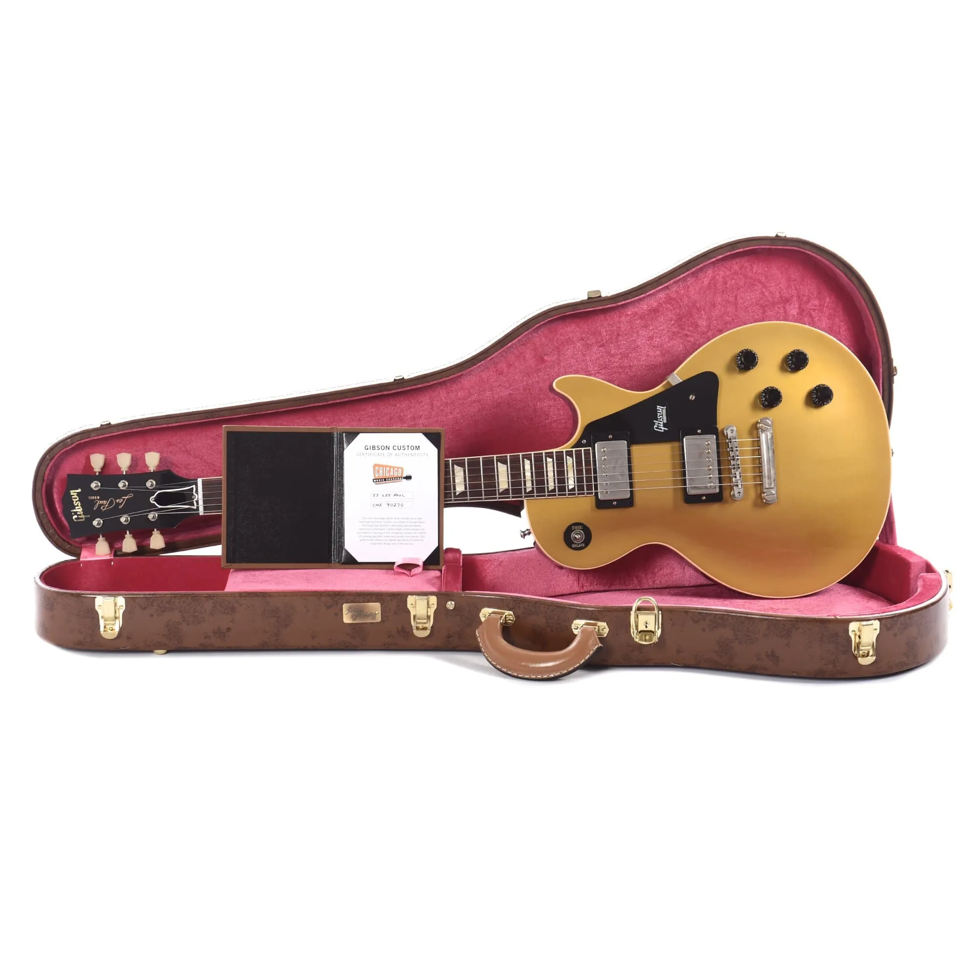 Gibson Custom 1957 Les Paul Goldtop "CME Spec" VOS w/Black Plastics