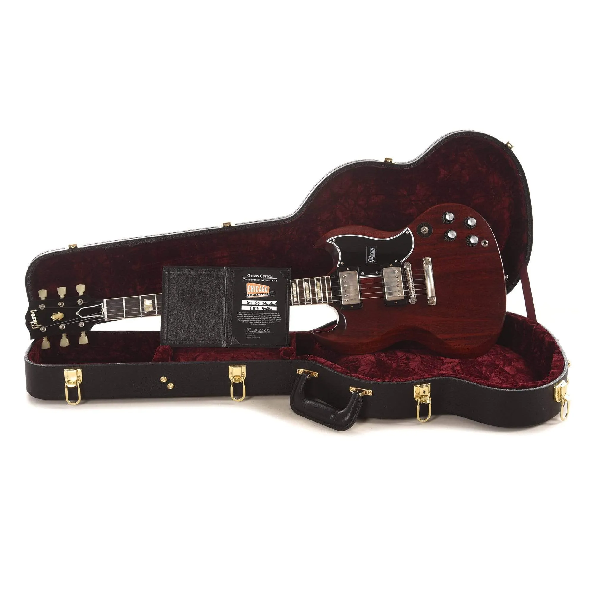 Gibson Custom 1964 SG Standard "CME Spec" True Historic Red Aniline Dye VOS