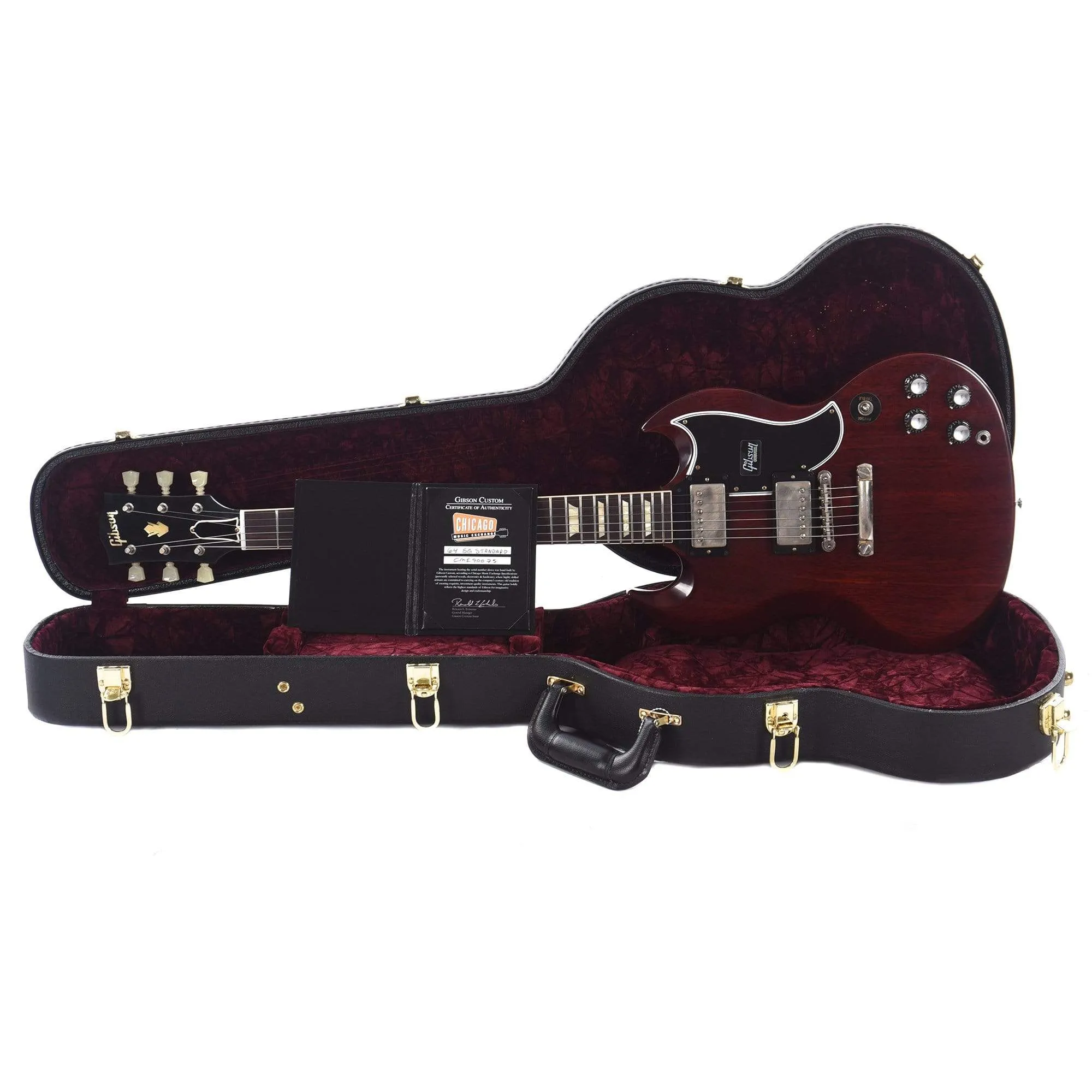 Gibson Custom 1964 SG Standard Reissue True Historic Red Aniline Dye VOS