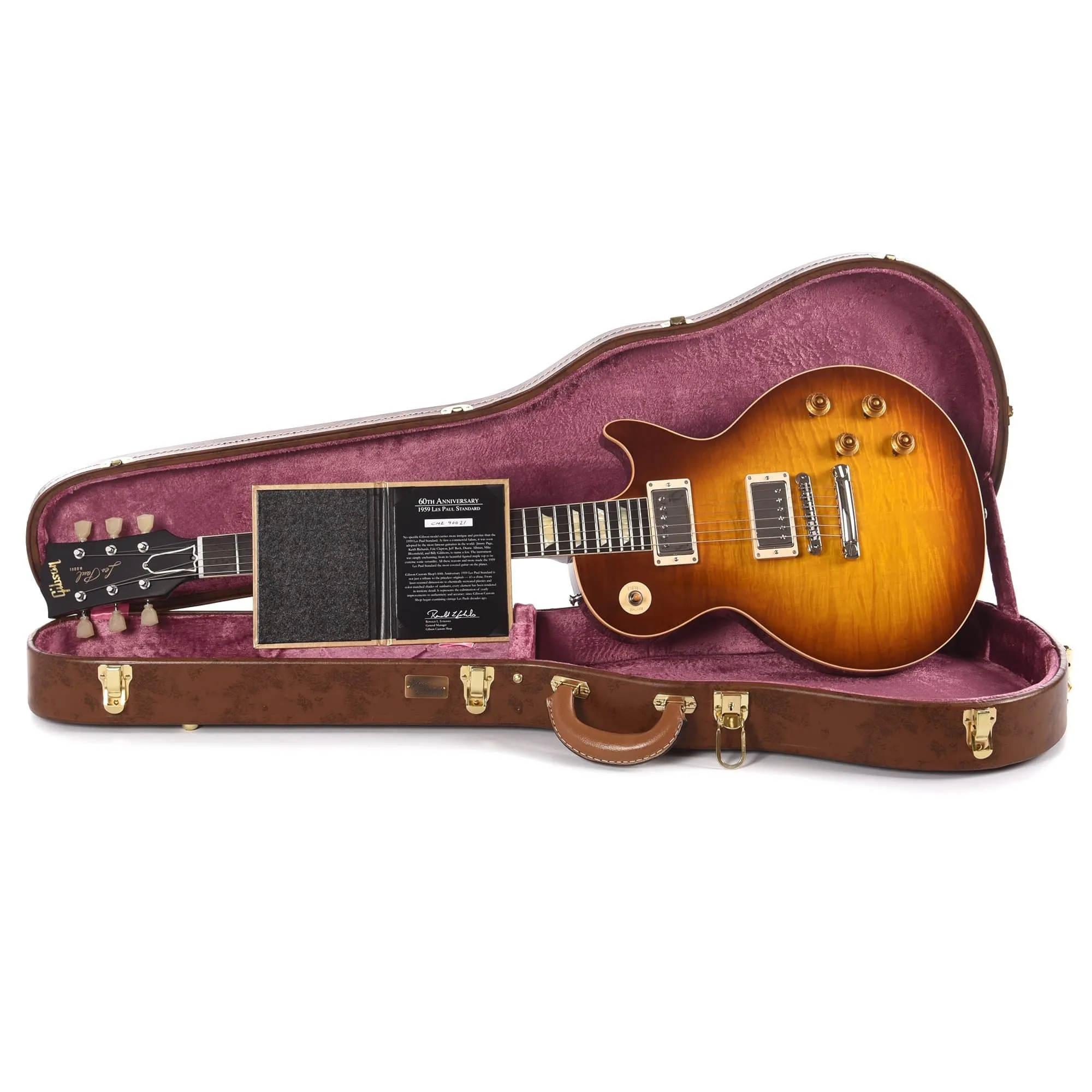 Gibson Custom 60th Anniversary 1959 Les Paul Standard Royal Tea Burst Gloss