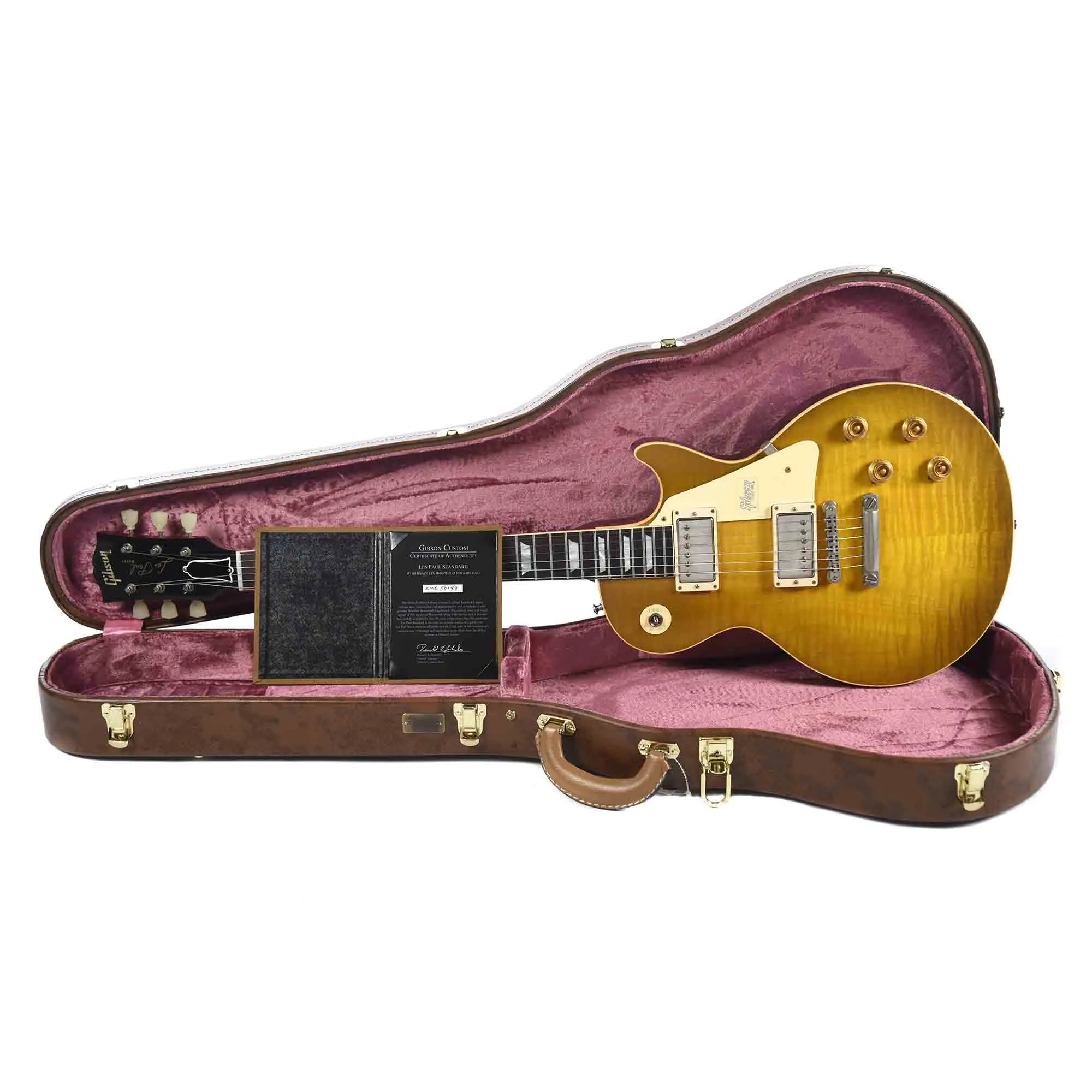 Gibson Custom Les Paul Standard Green Lemon VOS w/Brazilian Fingerboard