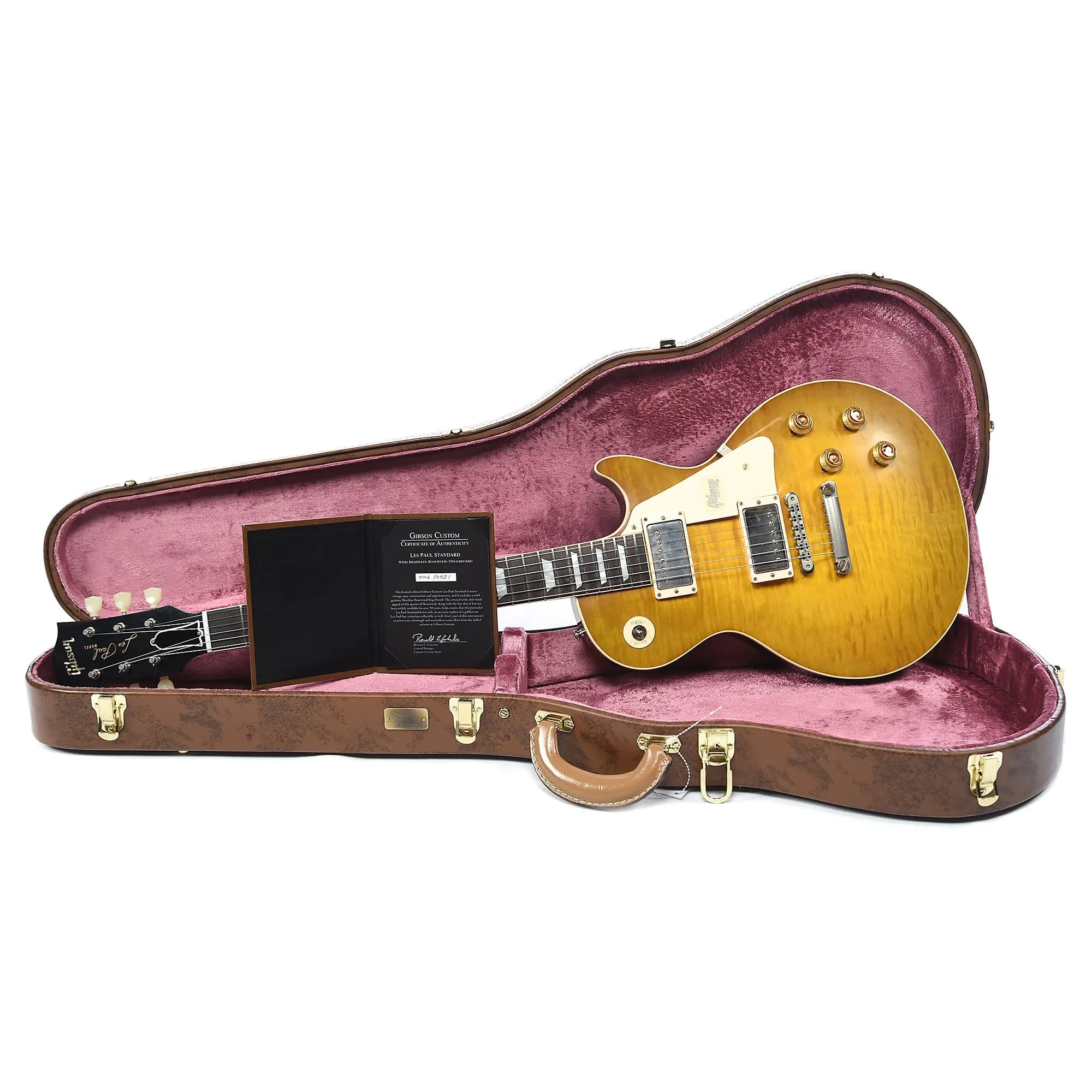 Gibson Custom Les Paul Standard Green Lemon w/Brazilian Fingerboard & Carmelita Neck