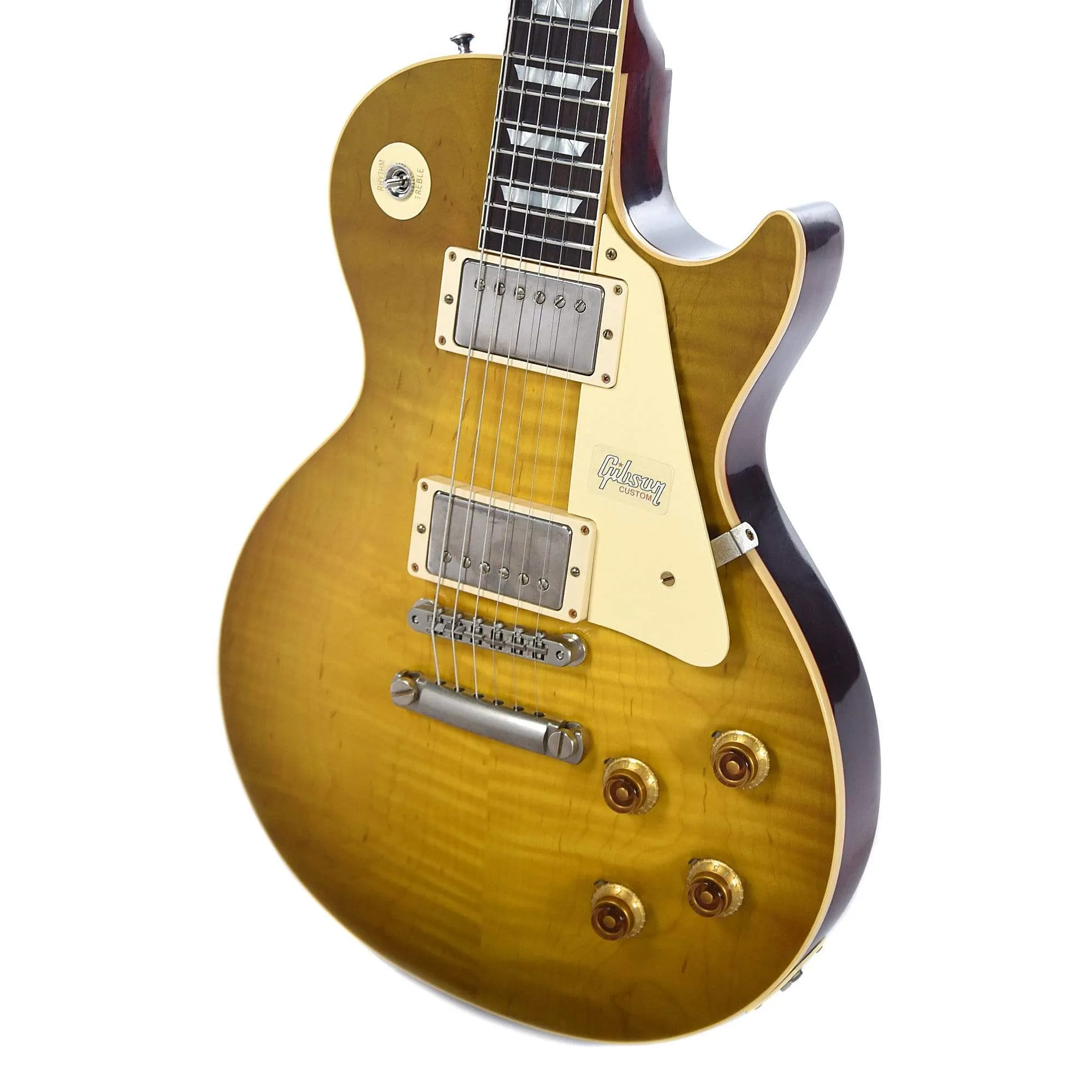 Gibson Custom Les Paul Standard Plain Top Green Lemon VOS w/Carmelita Neck