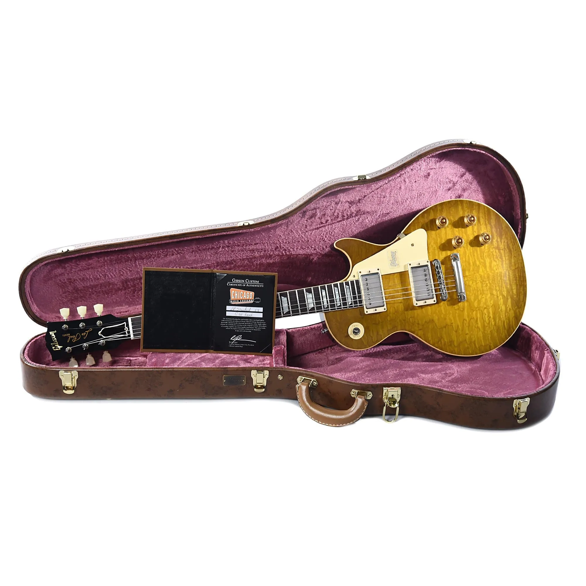 Gibson Custom Les Paul Standard Plain Top Green Lemon